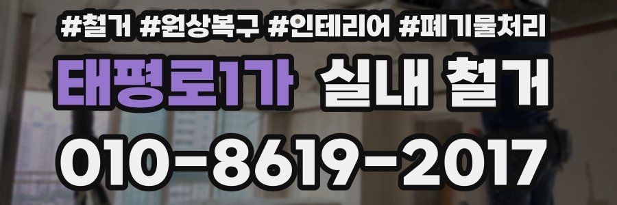 태평로1가 실내 철거