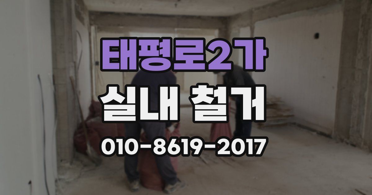 태평로2가 실내 철거