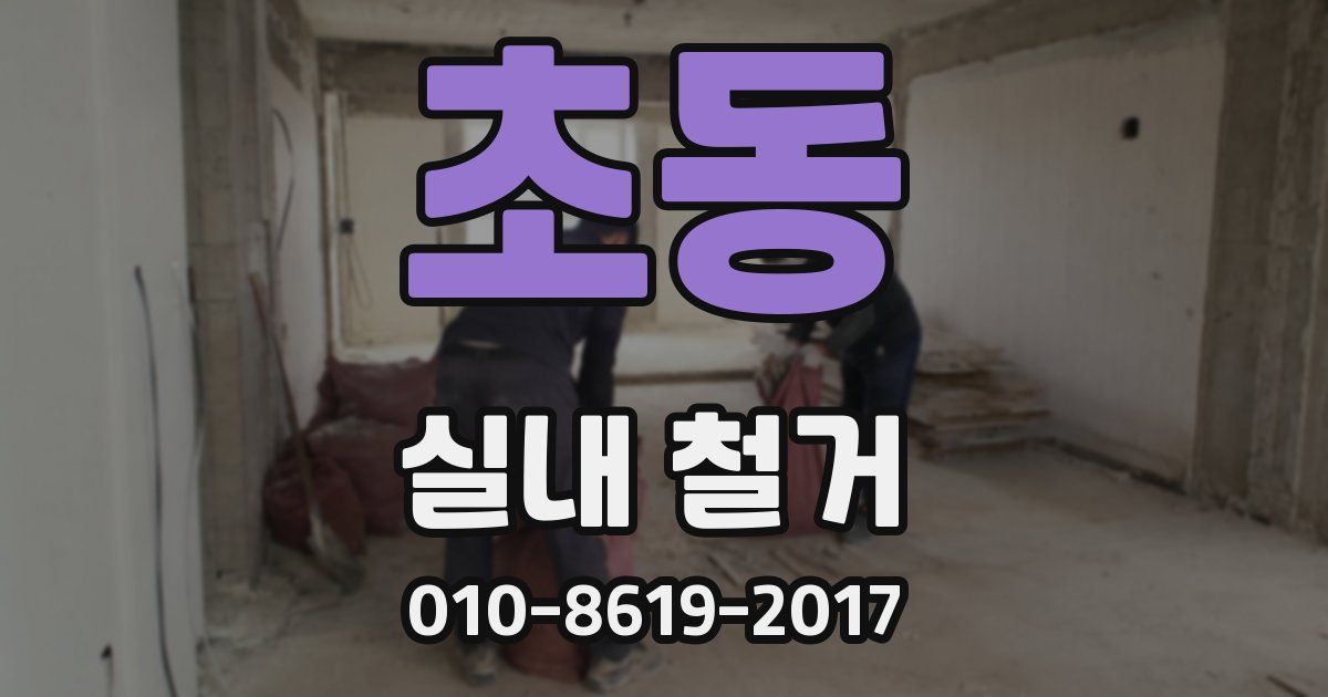 초동 실내 철거