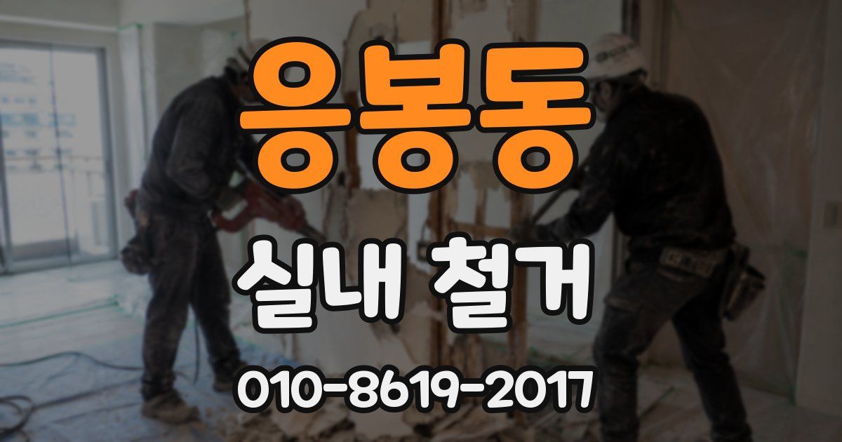 응봉동 실내 철거