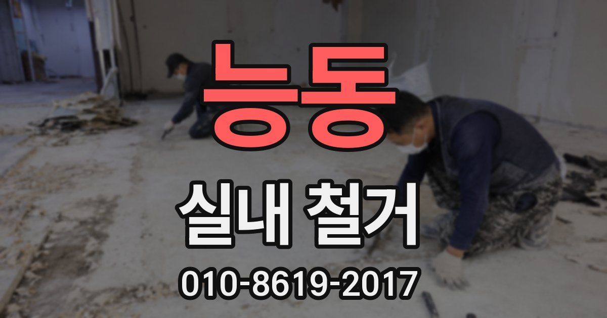 능동 실내 철거