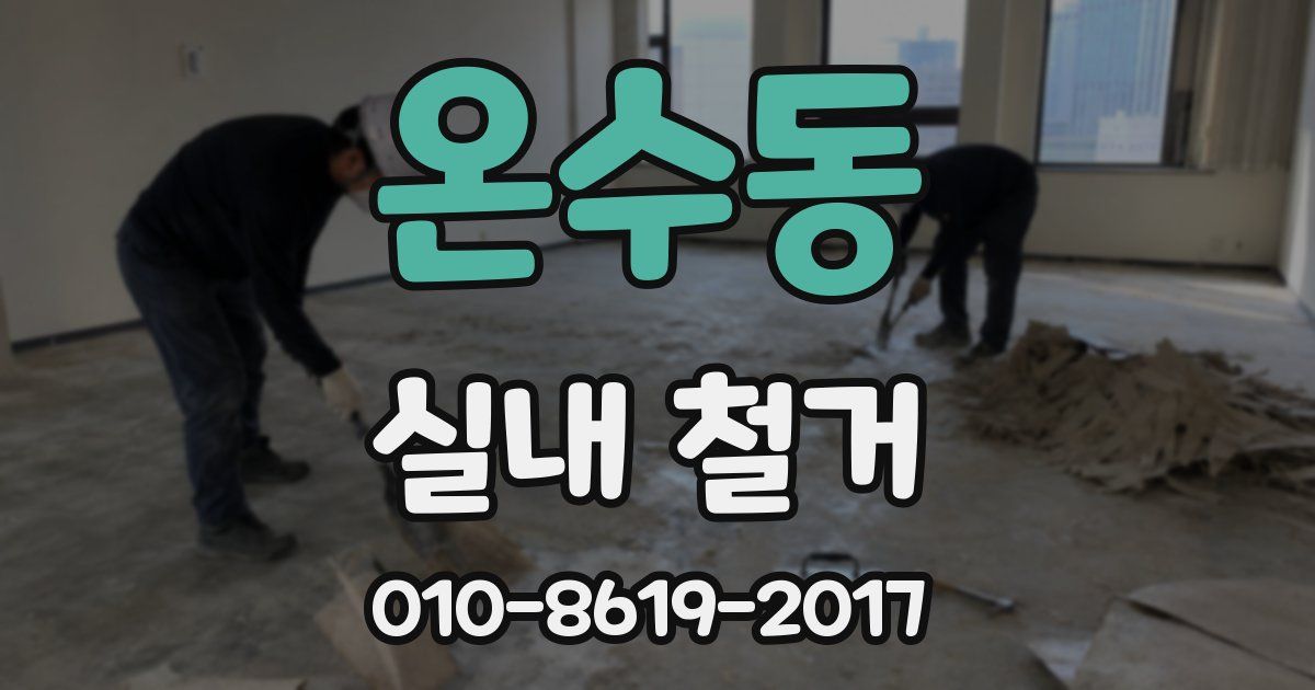 온수동 실내 철거
