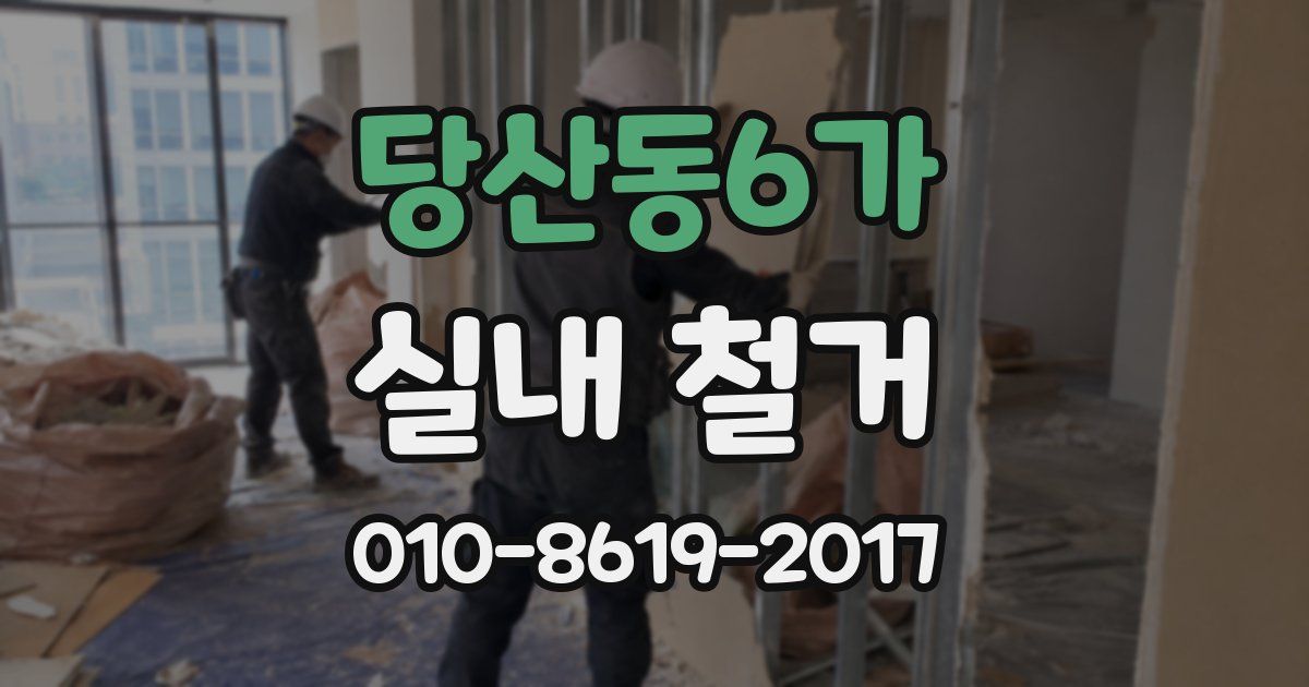 당산동6가 실내 철거