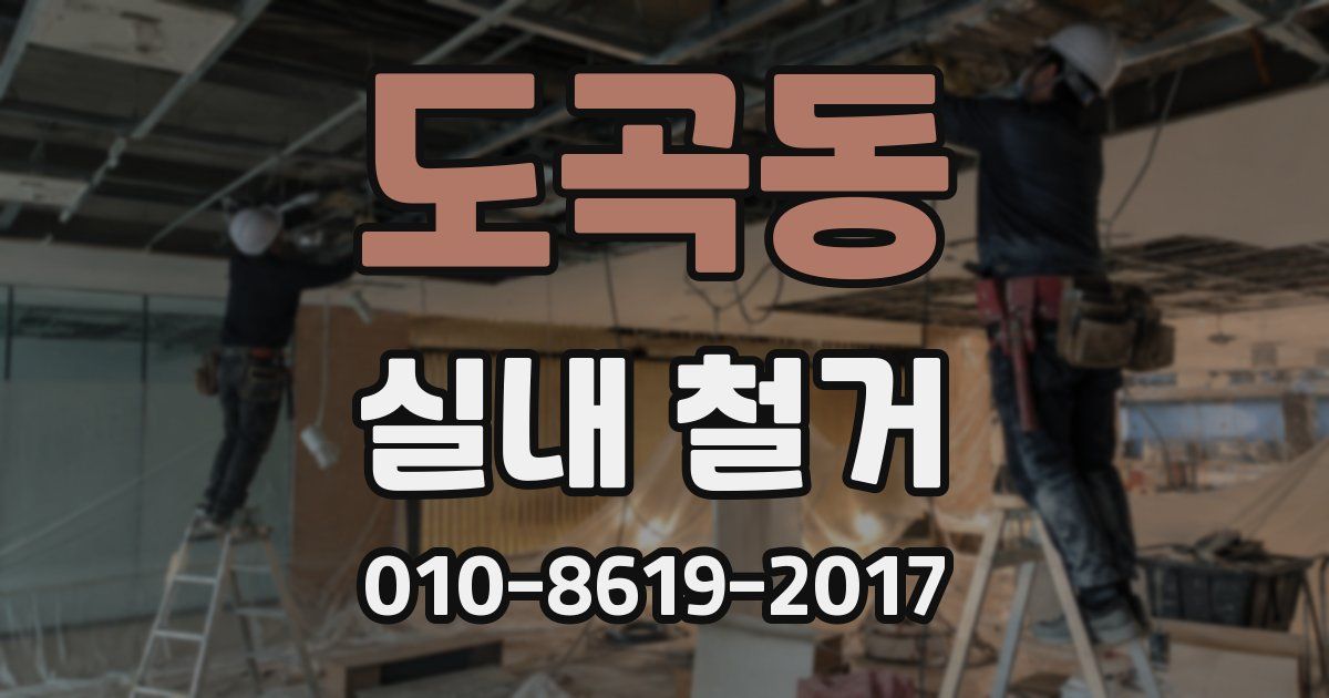 도곡동 실내 철거