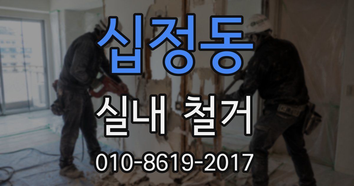 십정동 실내 철거