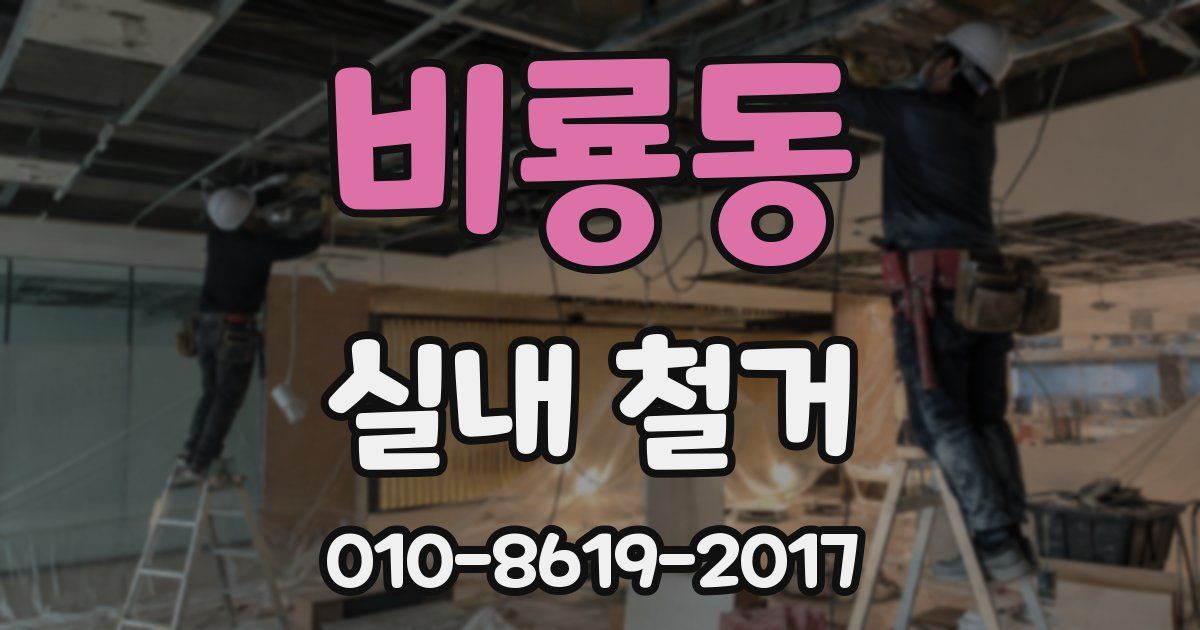비룡동 실내 철거