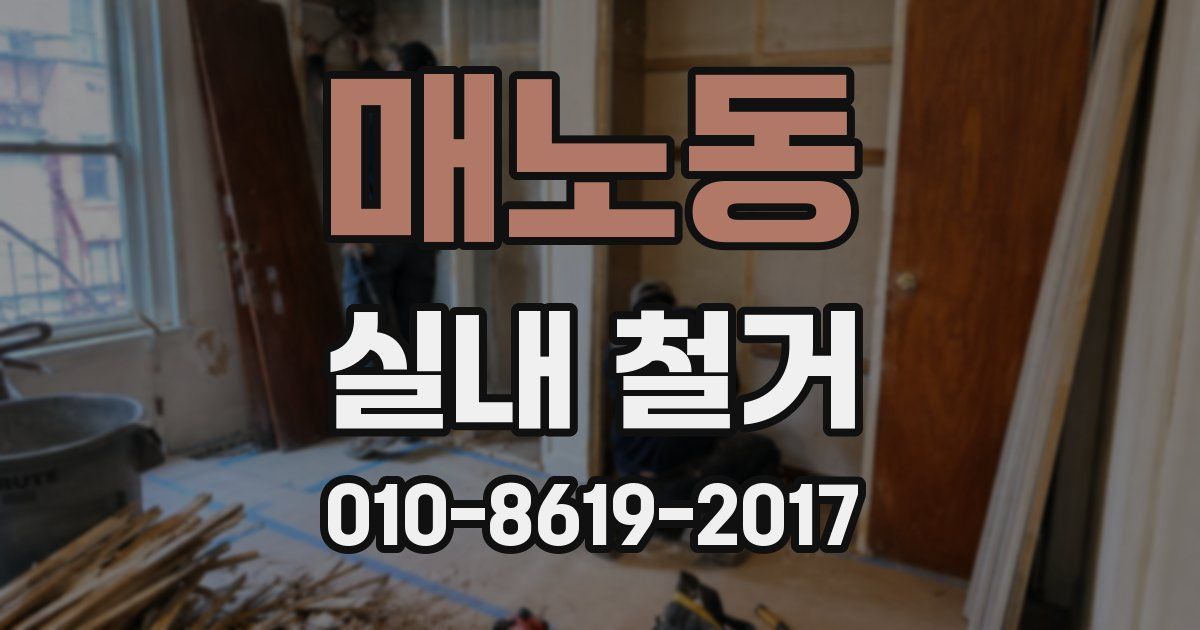 매노동 실내 철거