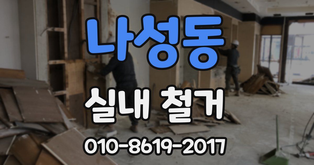 나성동 실내 철거