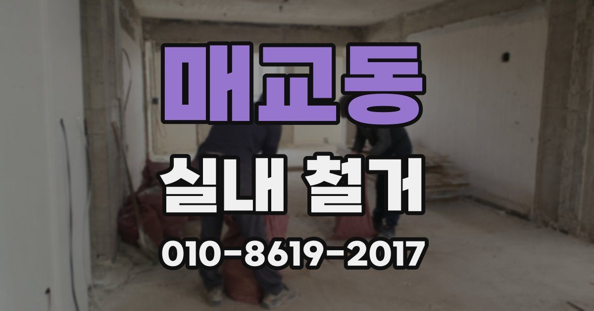 매교동 실내 철거