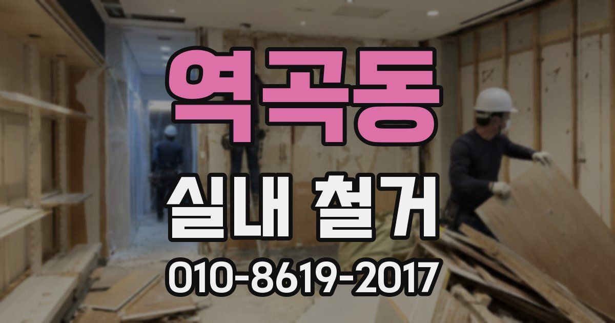 역곡동 실내 철거