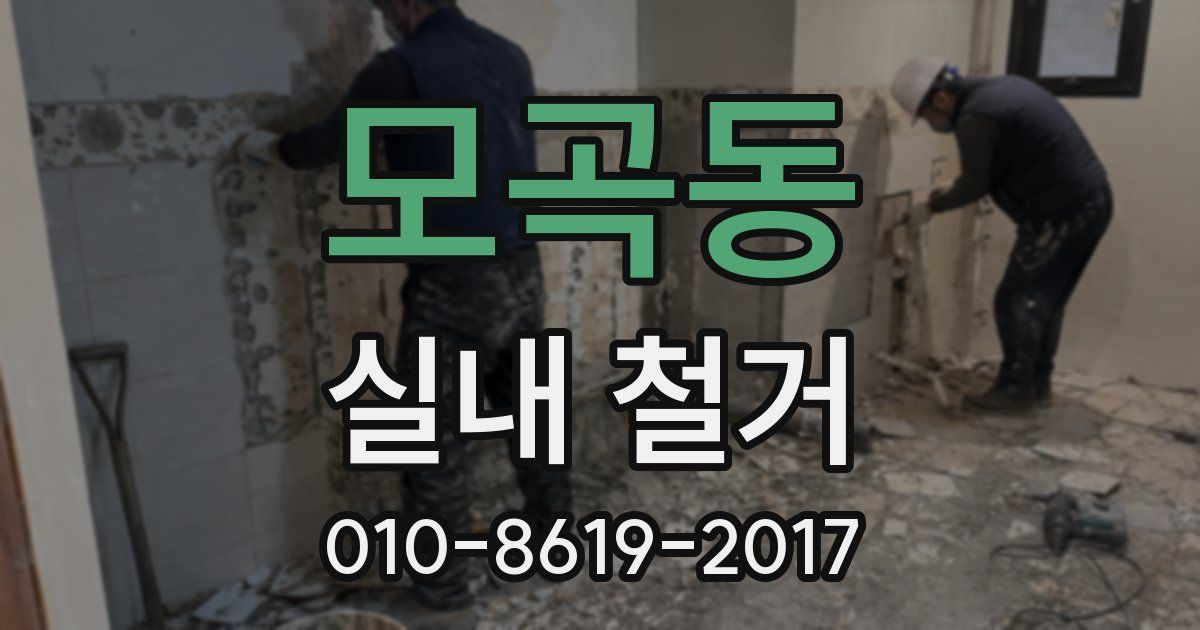 모곡동 실내 철거