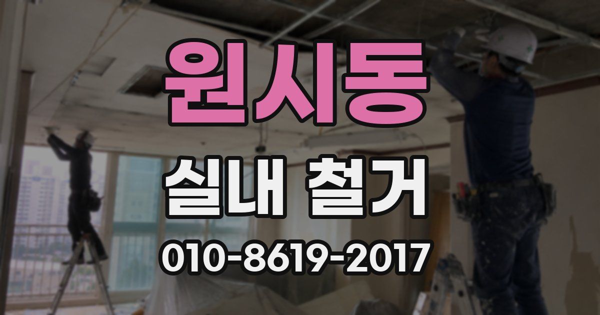원시동 실내 철거