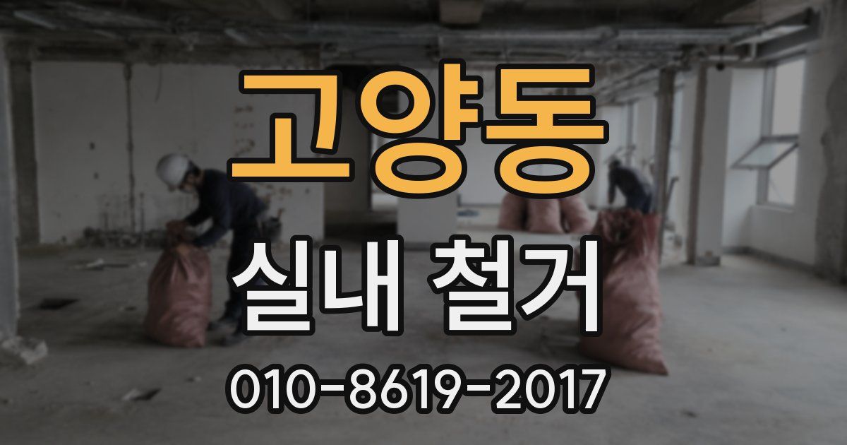 고양동 실내 철거
