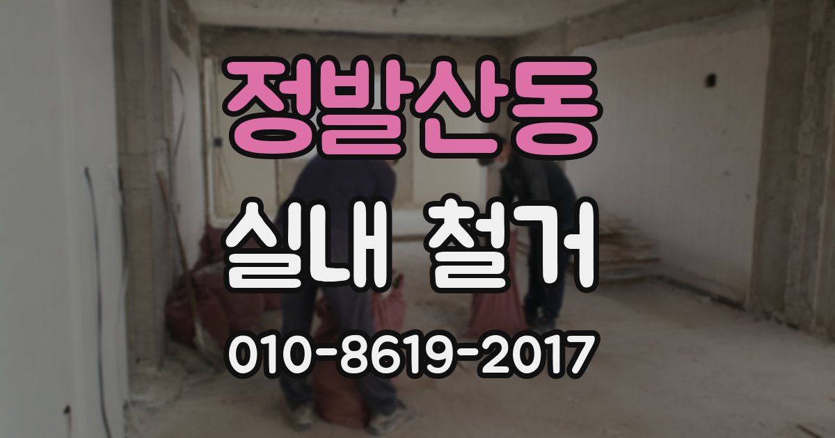 정발산동 실내 철거