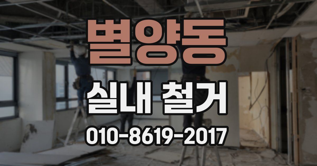 별양동 실내 철거