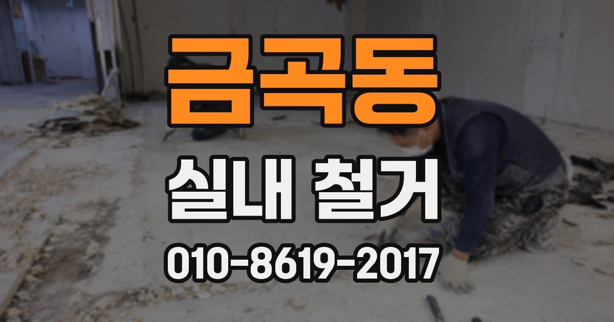 금곡동 실내 철거