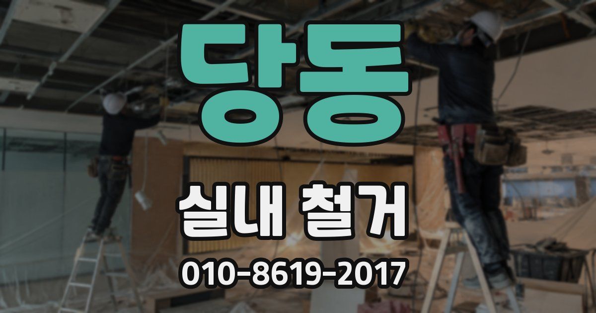 당동 실내 철거