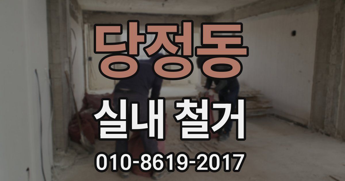 당정동 실내 철거
