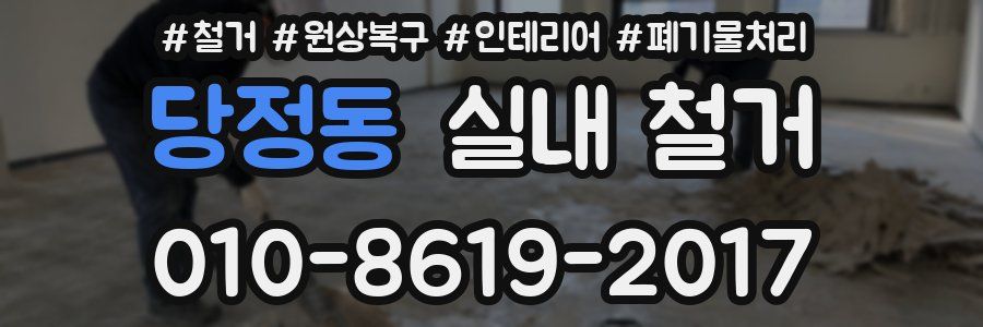 당정동 실내 철거