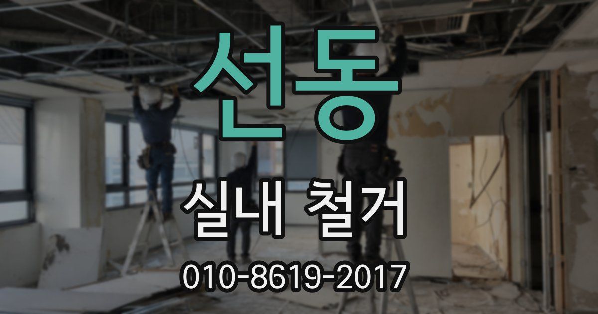 선동 실내 철거