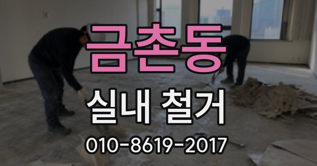 금촌동 실내 철거
