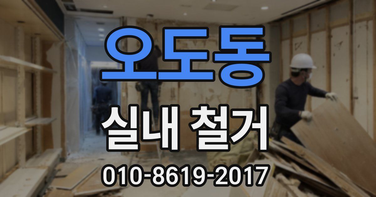 오도동 실내 철거