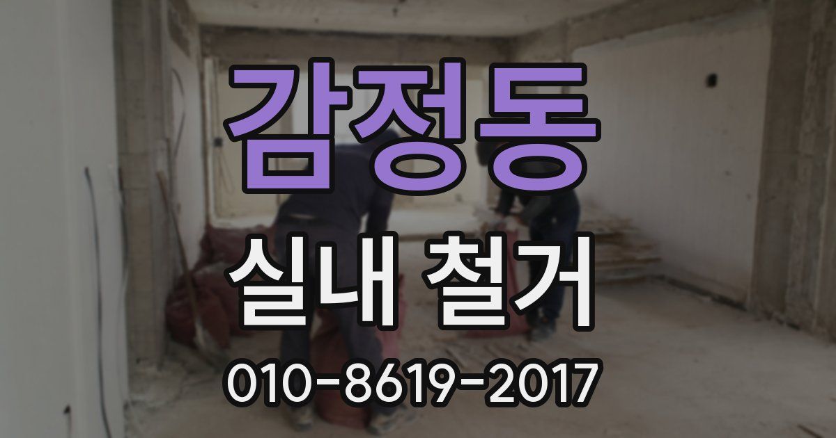 감정동 실내 철거