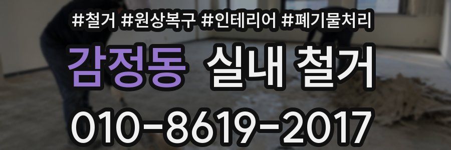 감정동 실내 철거