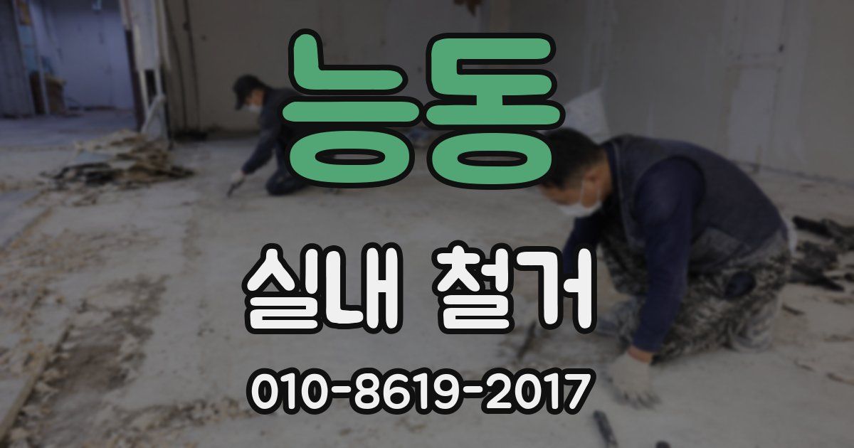 능동 실내 철거