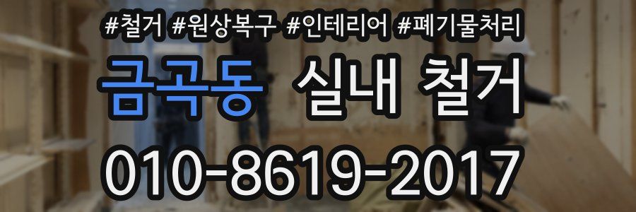 금곡동 실내 철거