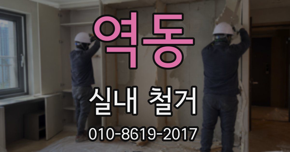 역동 실내 철거
