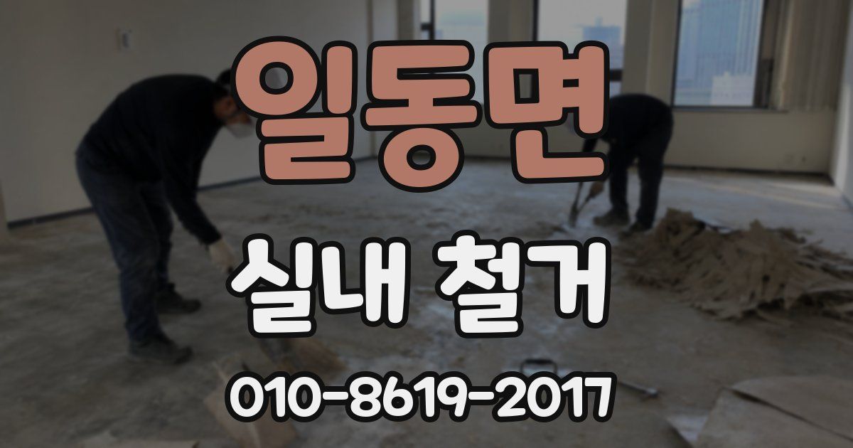 일동면 실내 철거