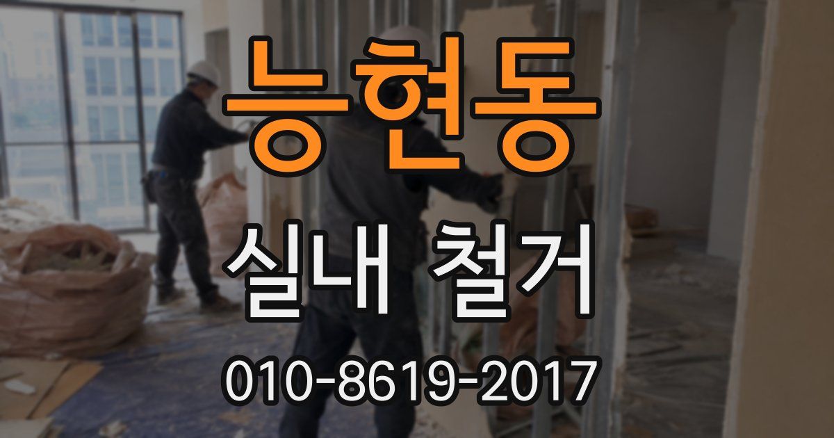 능현동 실내 철거