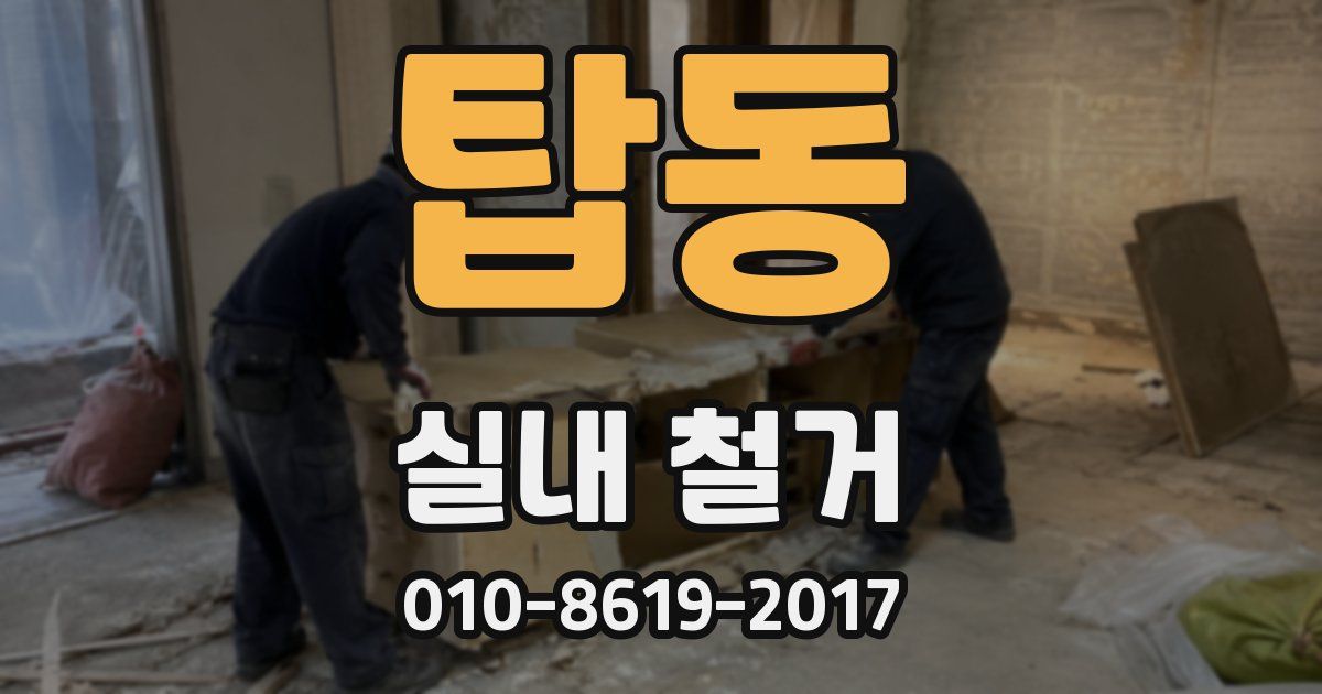 탑동 실내 철거