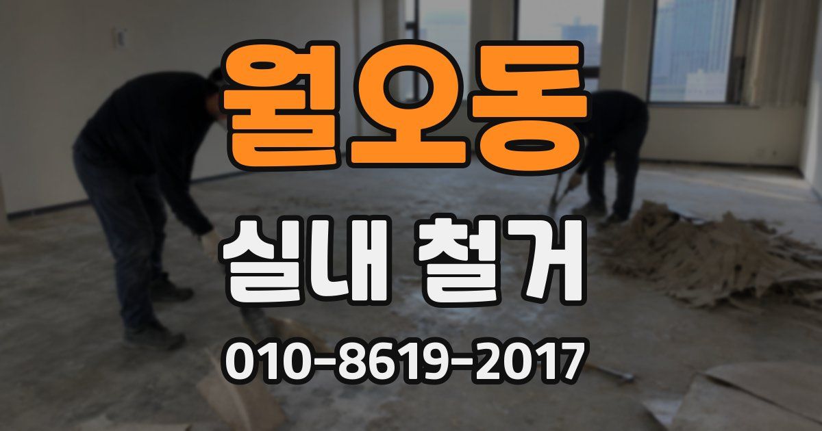 월오동 실내 철거