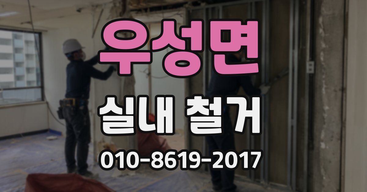 우성면 실내 철거