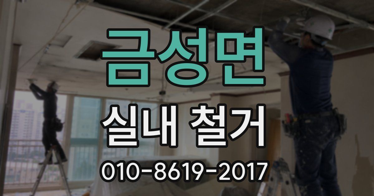 금성면 실내 철거
