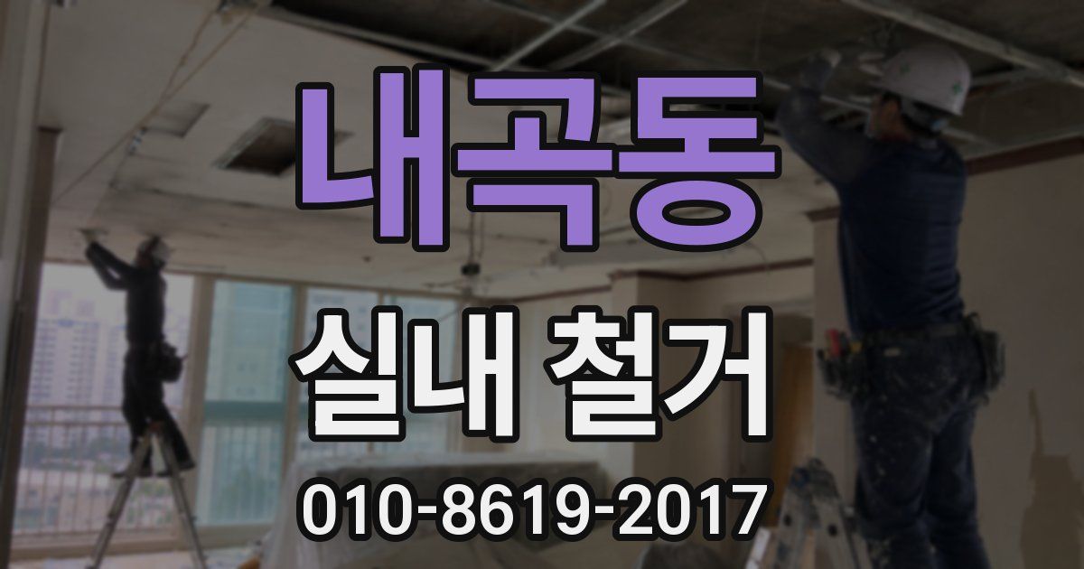 내곡동 실내 철거
