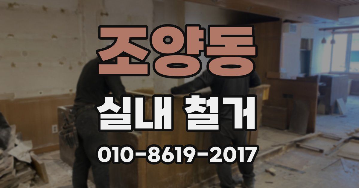 조양동 실내 철거