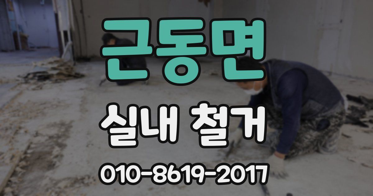 근동면 실내 철거