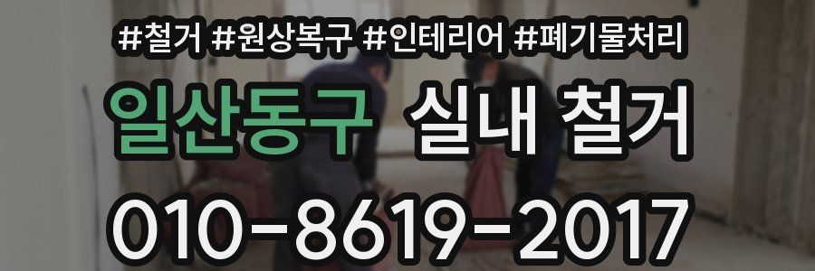 일산동구 실내 철거
