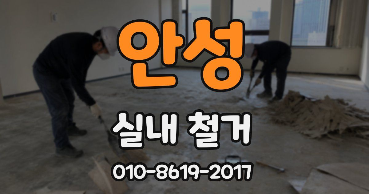 안성 실내 철거