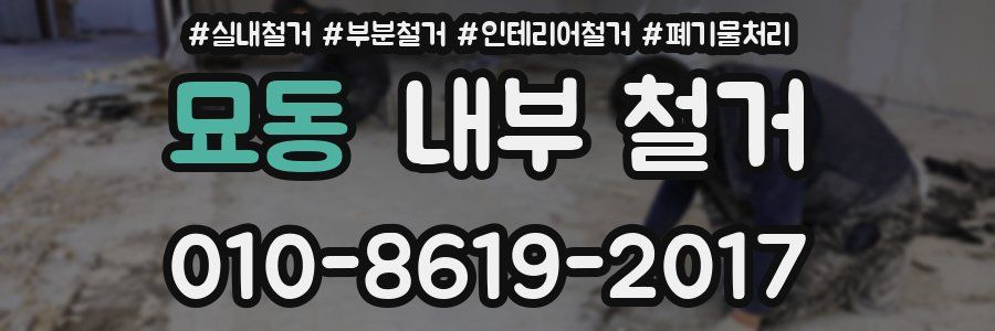 묘동 내부 철거