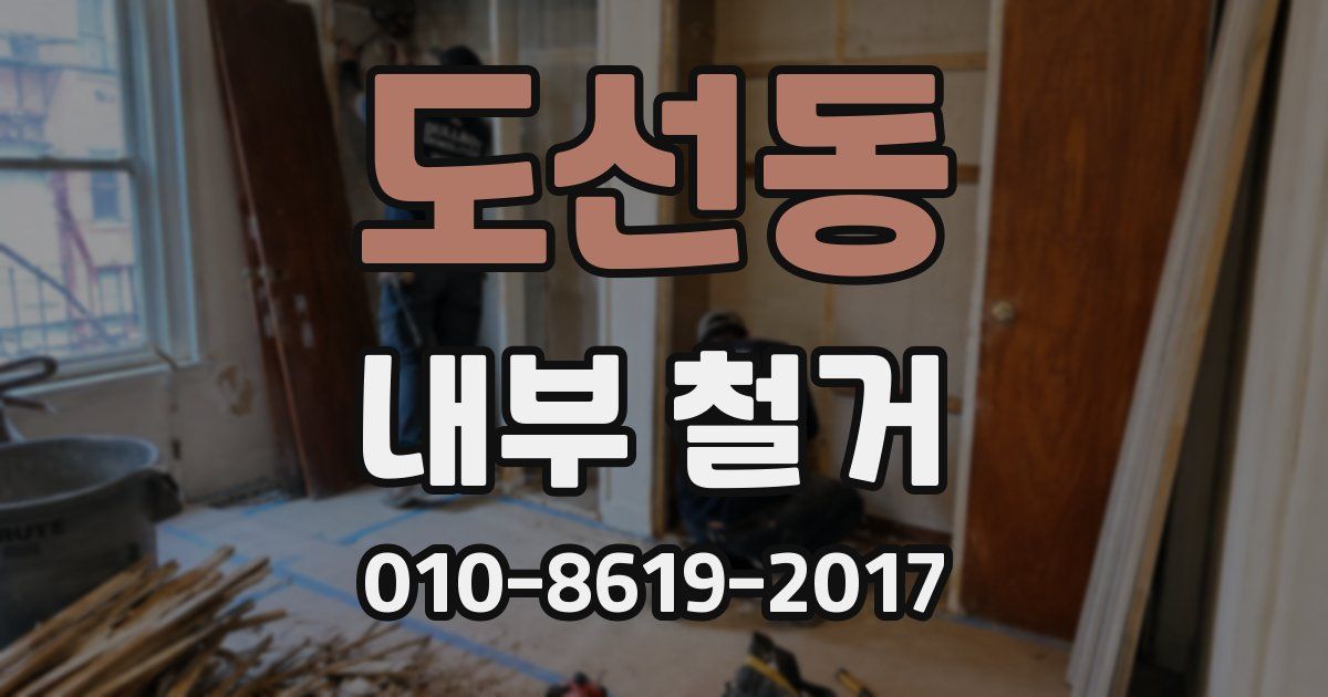 도선동 내부 철거
