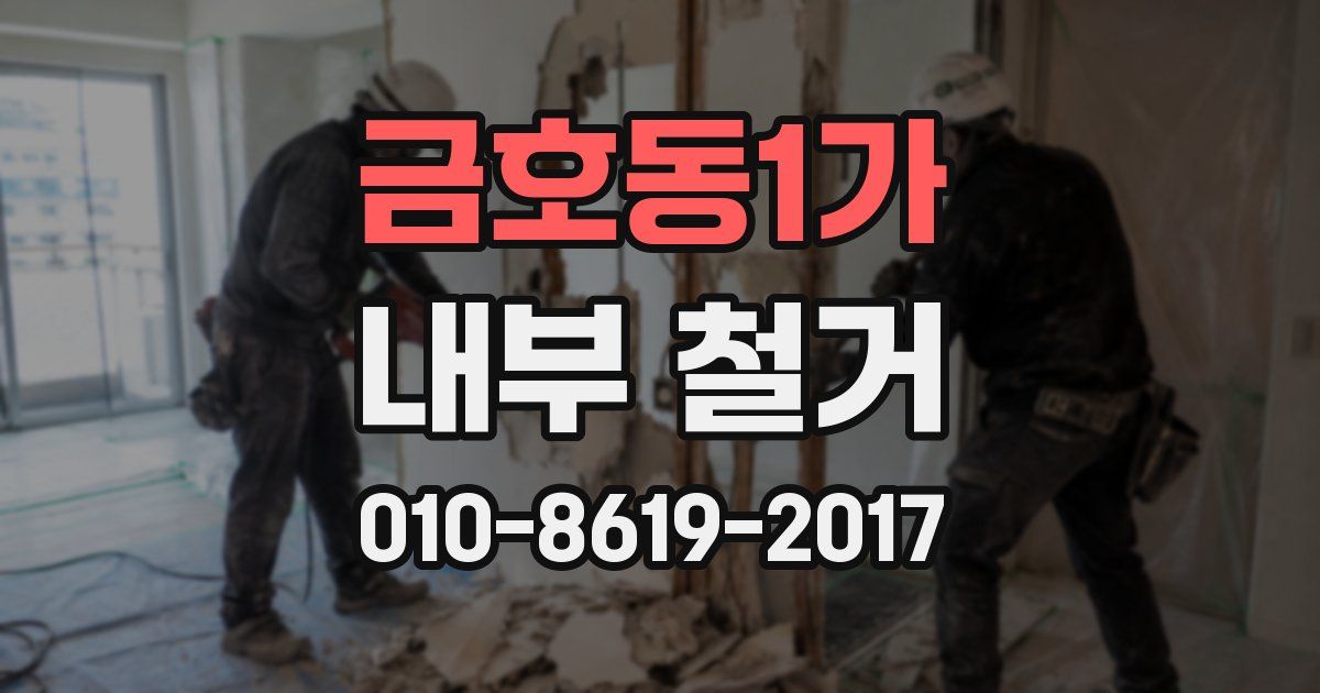 금호동1가 내부 철거