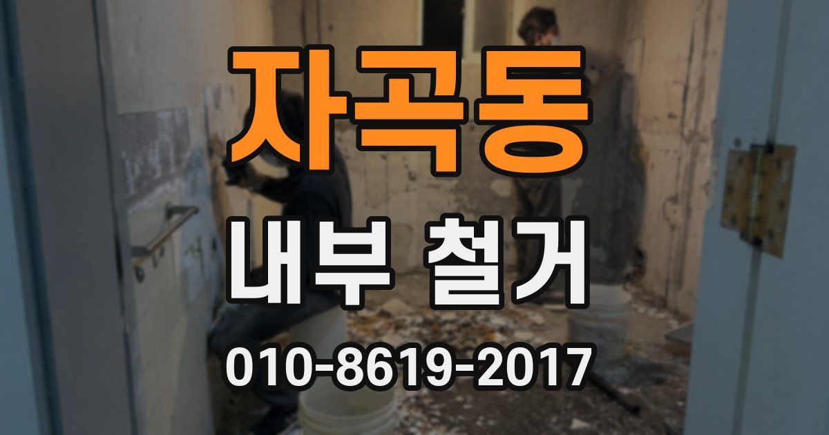 자곡동 내부 철거