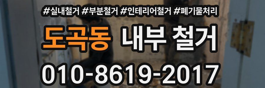 도곡동 내부 철거