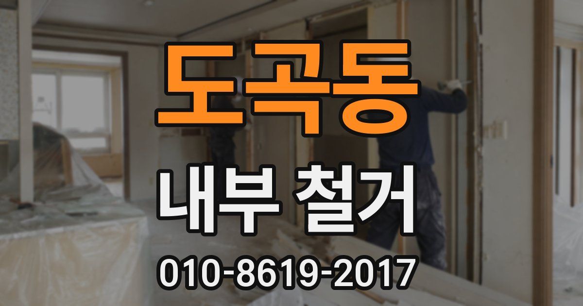 도곡동 내부 철거