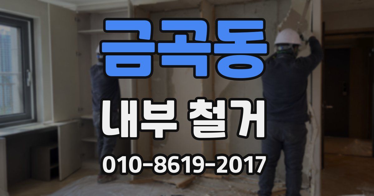 금곡동 내부 철거