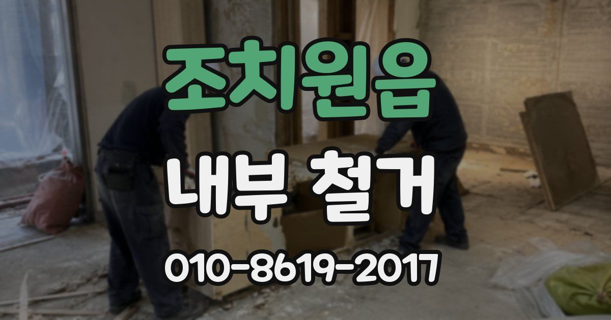 조치원읍 내부 철거